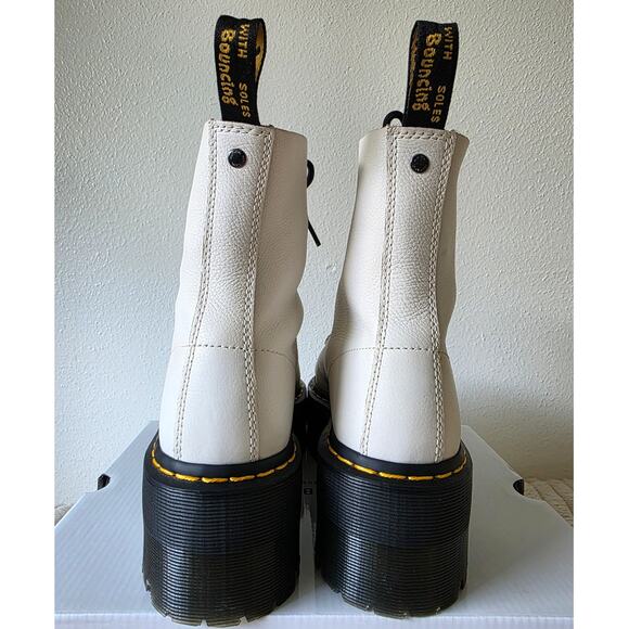 Dr. Martens 1460 Pascal Max Leather Platform Boots Tall Chunky Doc Marten Pisa - Picture 4 of 12